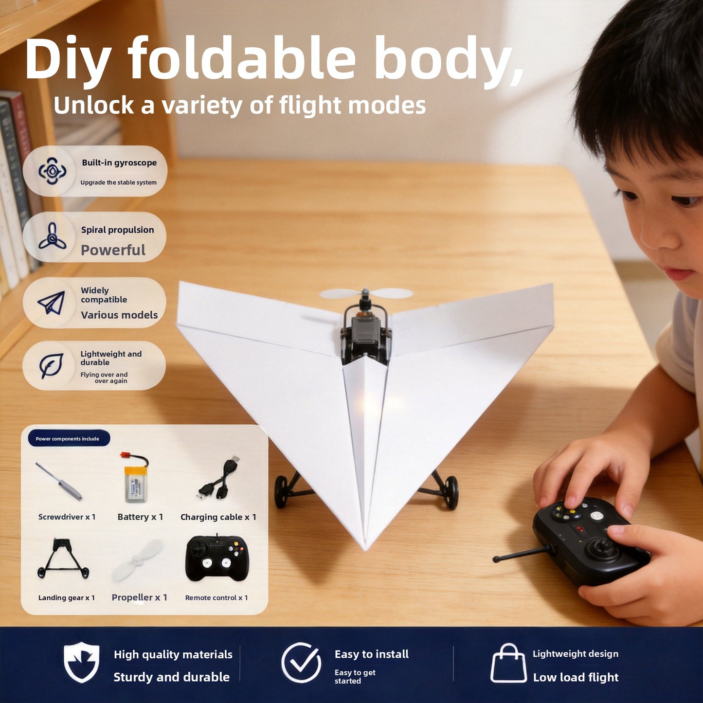 Children's New Remote-Controlled Paper Airplane