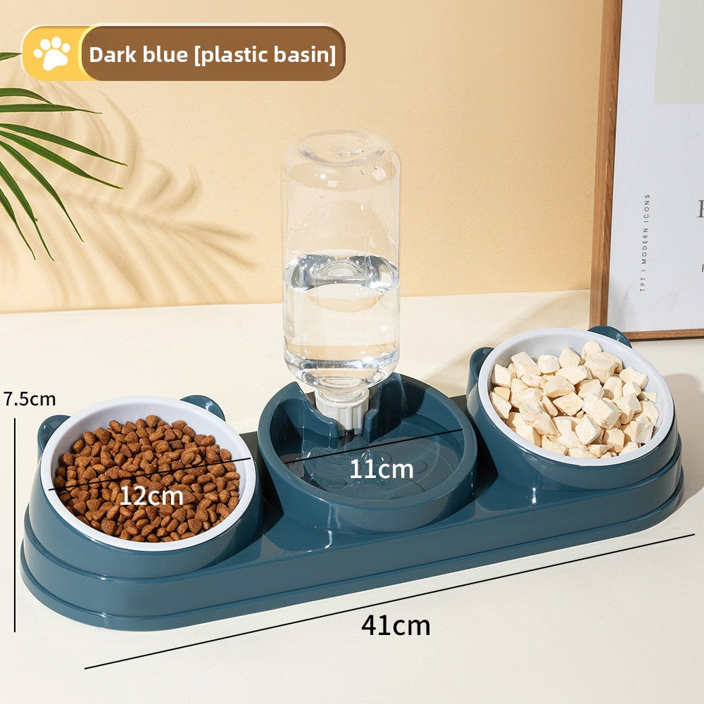 Automatic Refill Pet Food and Water Bowl