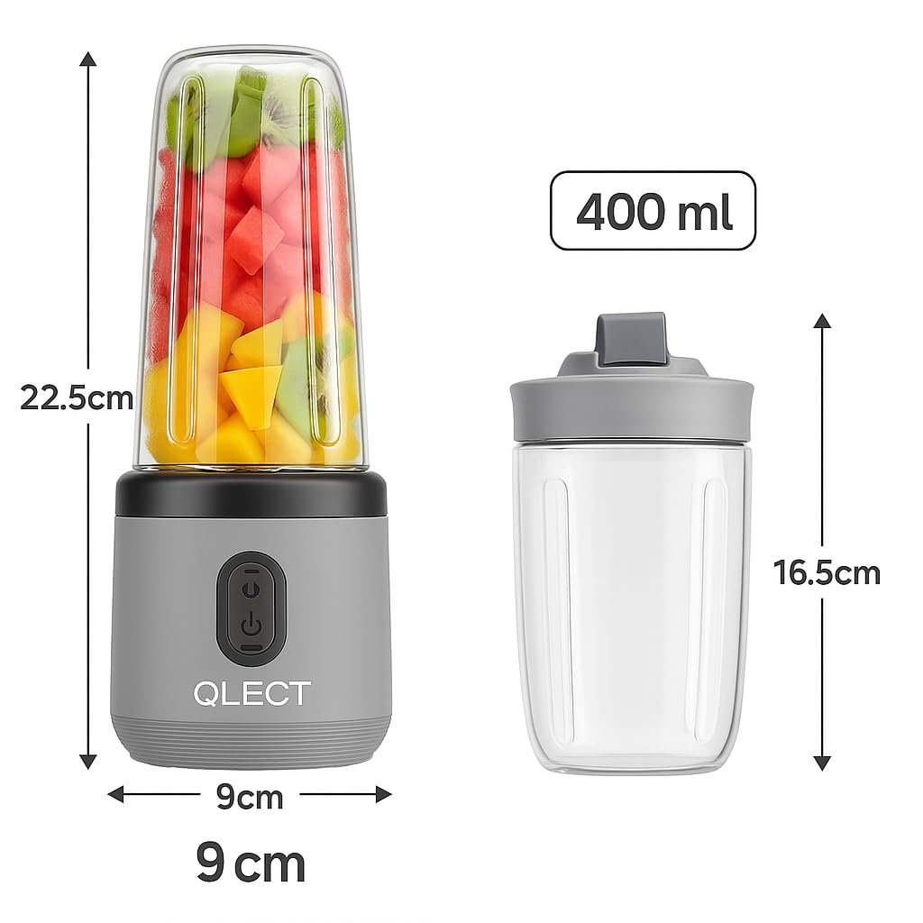 Portable Blender Electric Juicers Fruit Mixers USB Rechargeable Smoothie Mini Personal Juicer 6 Blades 3Gears With 1500 Mah Rechargeable Battery-Smoothie Blender