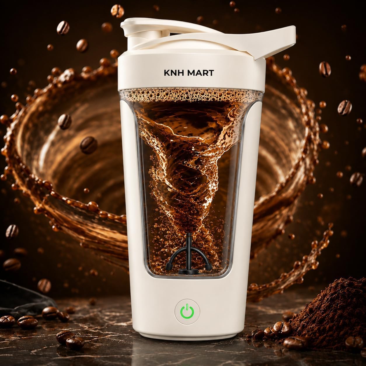 450ml Electric Protein Shaker Bottle Automatic Shaker Blender Mixer Bottle Automatic Mixing Gym Shaker Cup Portable Blender Bottle for Protein Shake Mixer Gym Bottle