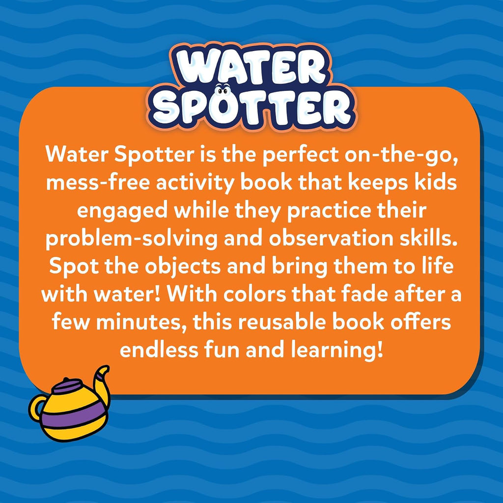 Skillmatics Reusable Search & Find Book – Water Spotter, Mess-Free Activity | Paint with Water Kit, Learning Activity, Animals, Screen-Free Fun, Travel Toy, Gifts for Boys & Girls Ages 4, 5, 6, 7, 8