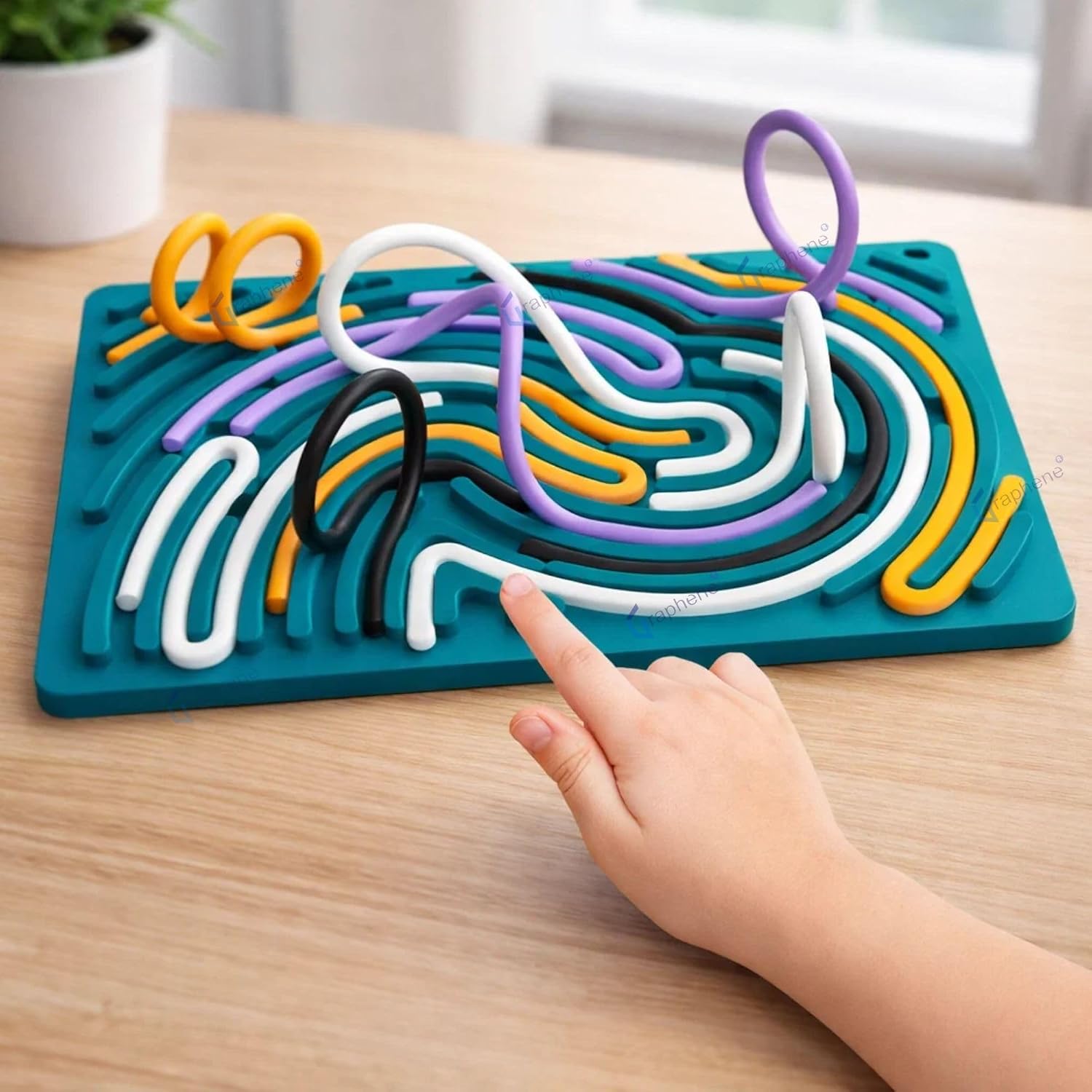 GRAPHENE Rope Challenge Puzzle Board Game for Kids Adults 5-14 Years Brain Teaser Logic Multi-Level Strategy Travel Family Fun Problem-Solving Memory Development Stress Relief Educational STEM Toy