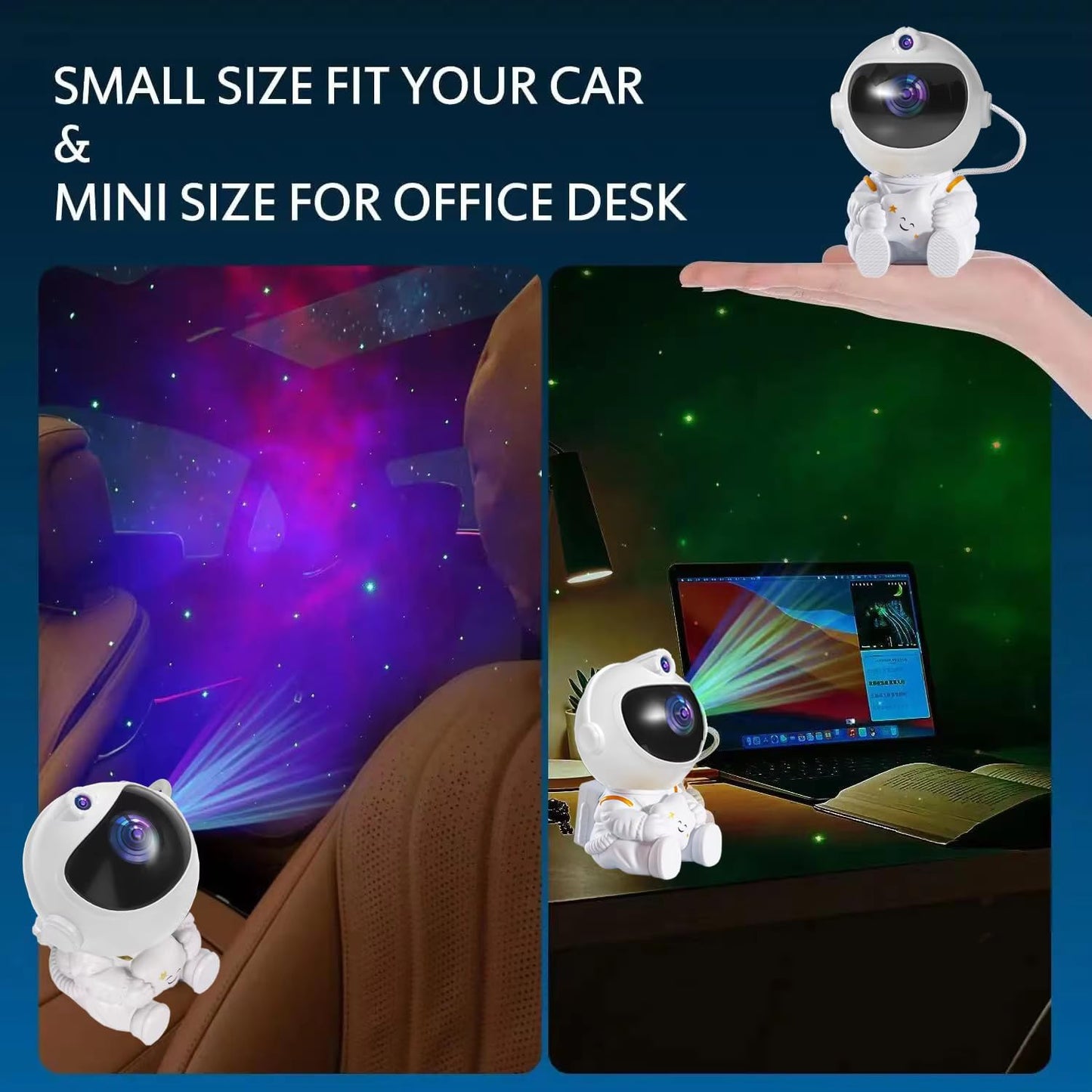 Astronaut Galaxy Projector Night Light – 360° Rotating Nebula Star Projector with Remote Control, Timer & Adjustable Head – Space Lamp for Kids’ Bedroom, Gifts, Gaming Room, Home & Décor