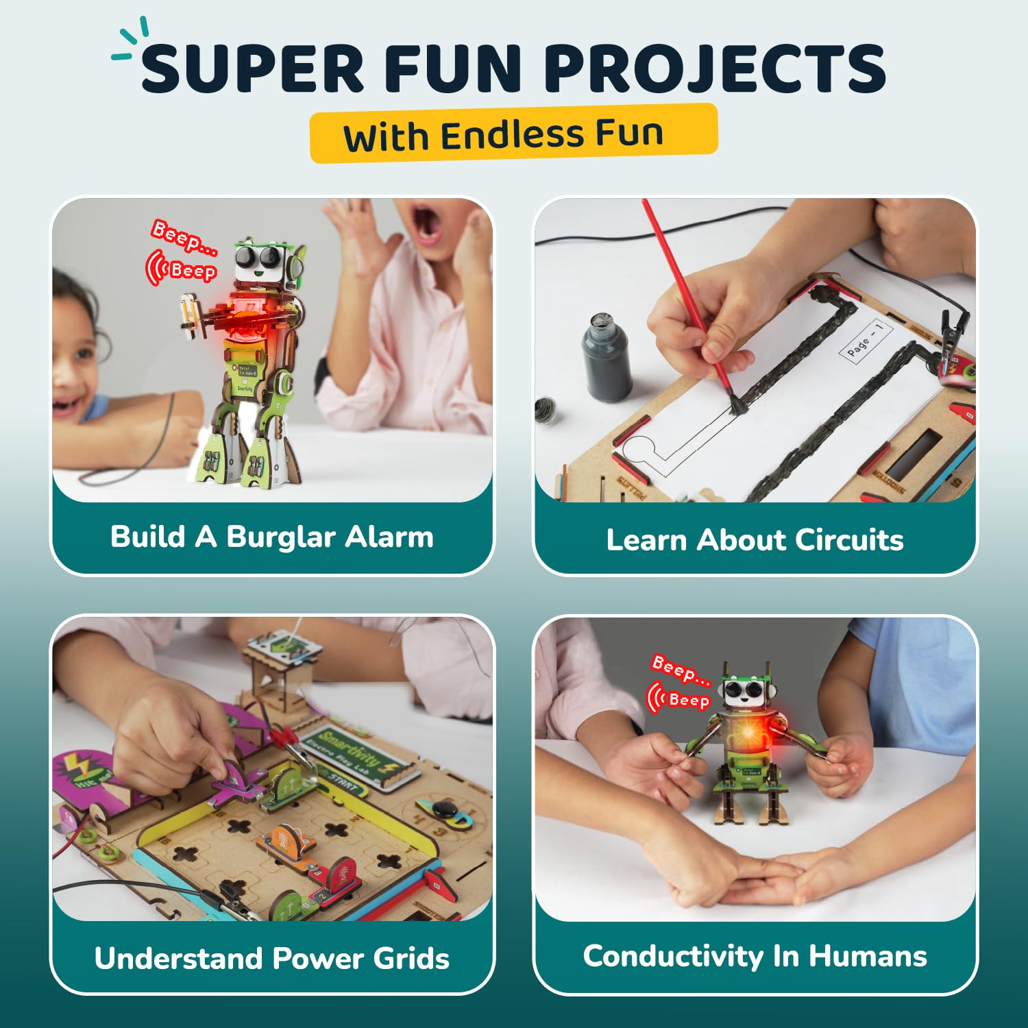 Smartivity DIY Rocket Launcher Kit for Kids 6, 7, 8, 9, 10, 11, 12 Years Old | Build Your Own Rocket and Launcher | Birthday Gift for Smart Kids | DIY Science Toy for Boys & Girls 6-12 Year