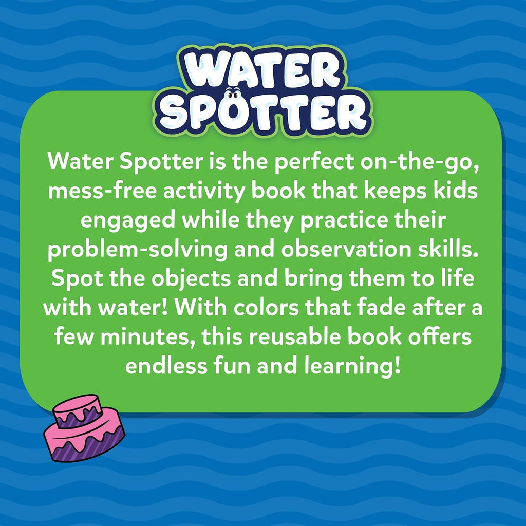 Skillmatics Reusable Search & Find Book – Water Spotter, Mess-Free Activity | Paint with Water Kit, Learning Activity, Animals, Screen-Free Fun, Travel Toy, Gifts for Boys & Girls Ages 4, 5, 6, 7, 8
