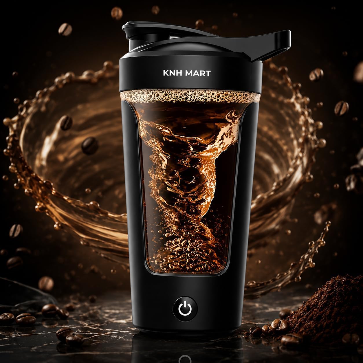 450ml Electric Protein Shaker Bottle Automatic Shaker Blender Mixer Bottle Automatic Mixing Gym Shaker Cup Portable Blender Bottle for Protein Shake Mixer Gym Bottle