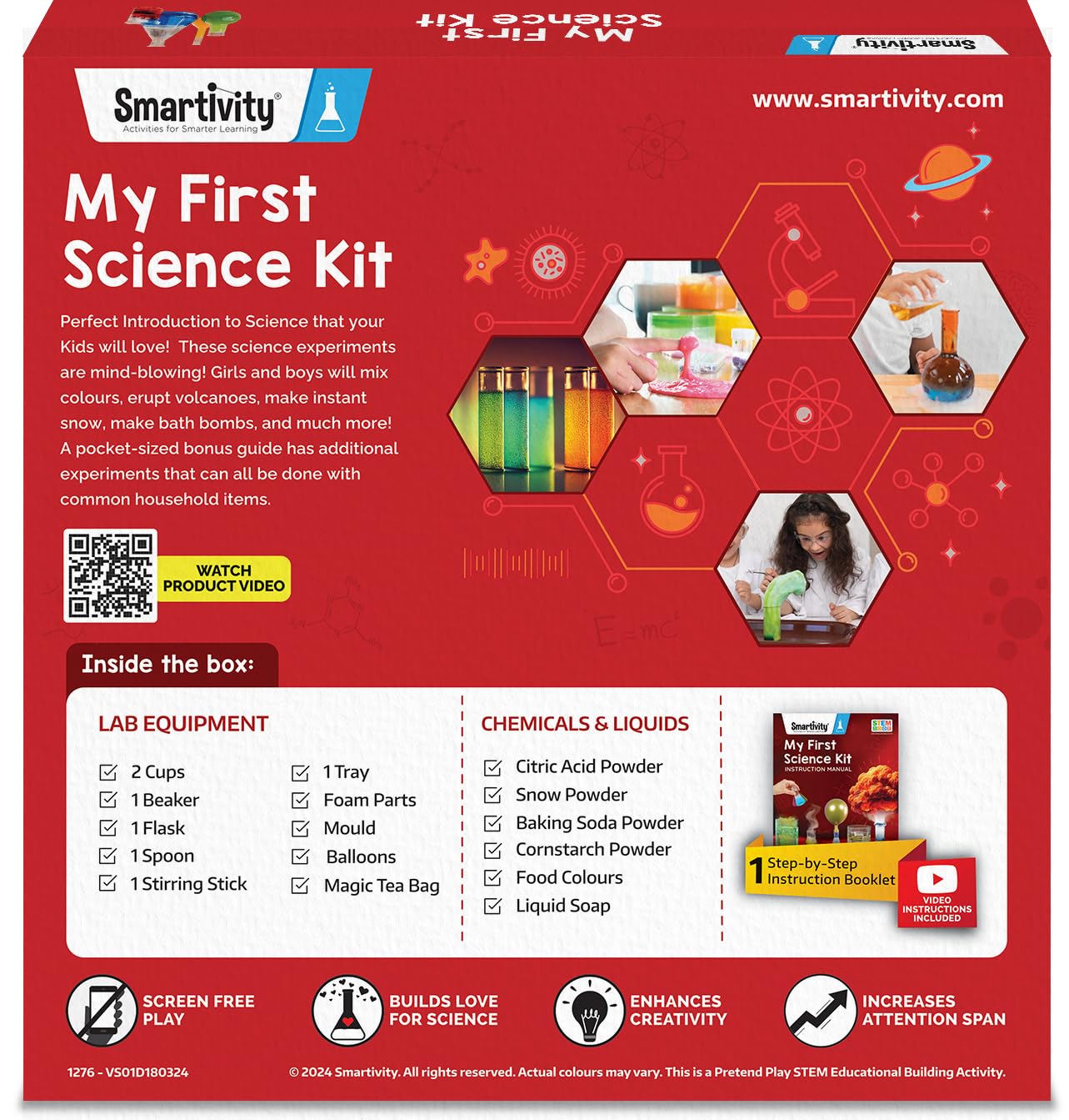 Smartivity DIY Rocket Launcher Kit for Kids 6, 7, 8, 9, 10, 11, 12 Years Old | Build Your Own Rocket and Launcher | Birthday Gift for Smart Kids | DIY Science Toy for Boys & Girls 6-12 Year