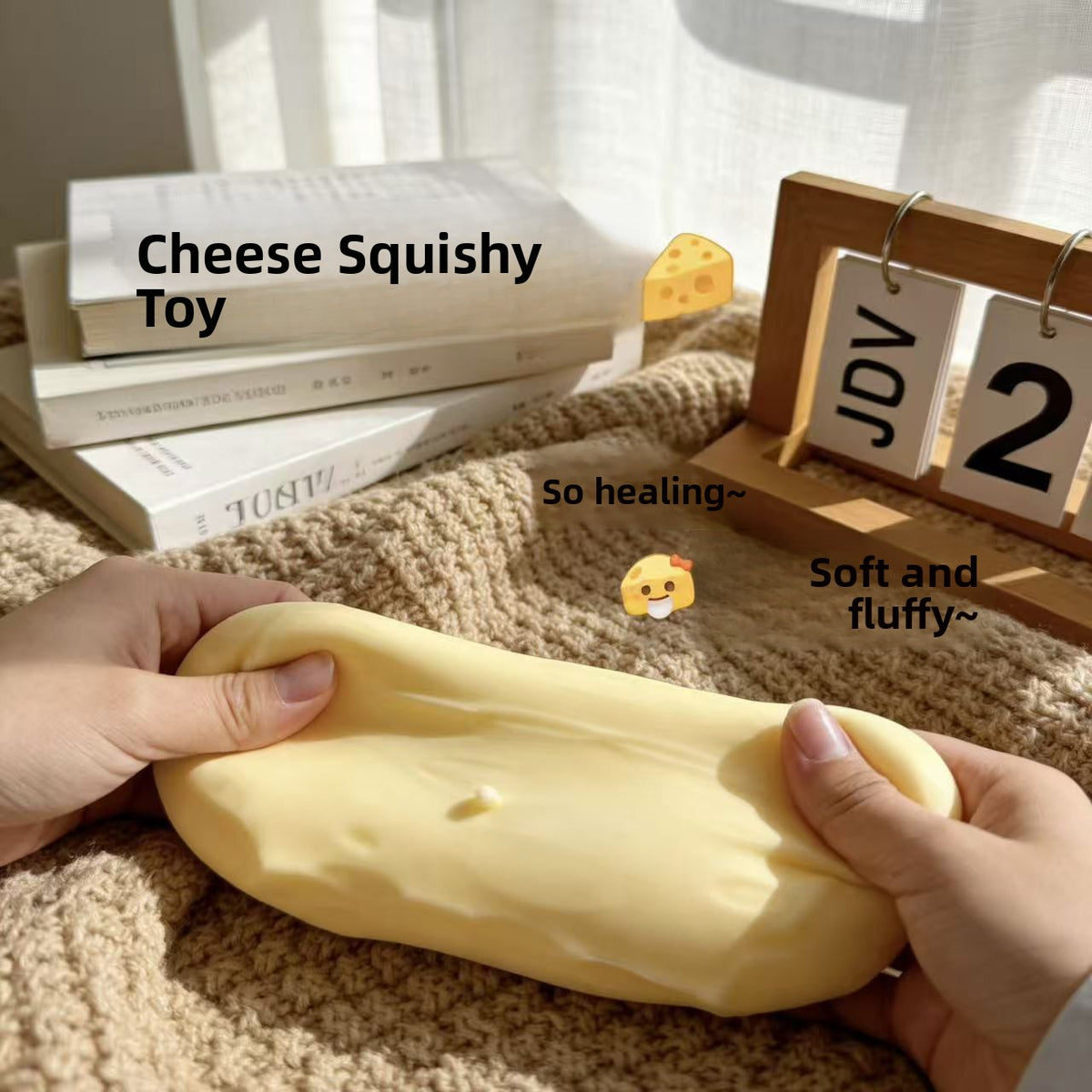 Cheese Shape Squishy Stress Relief Toy
