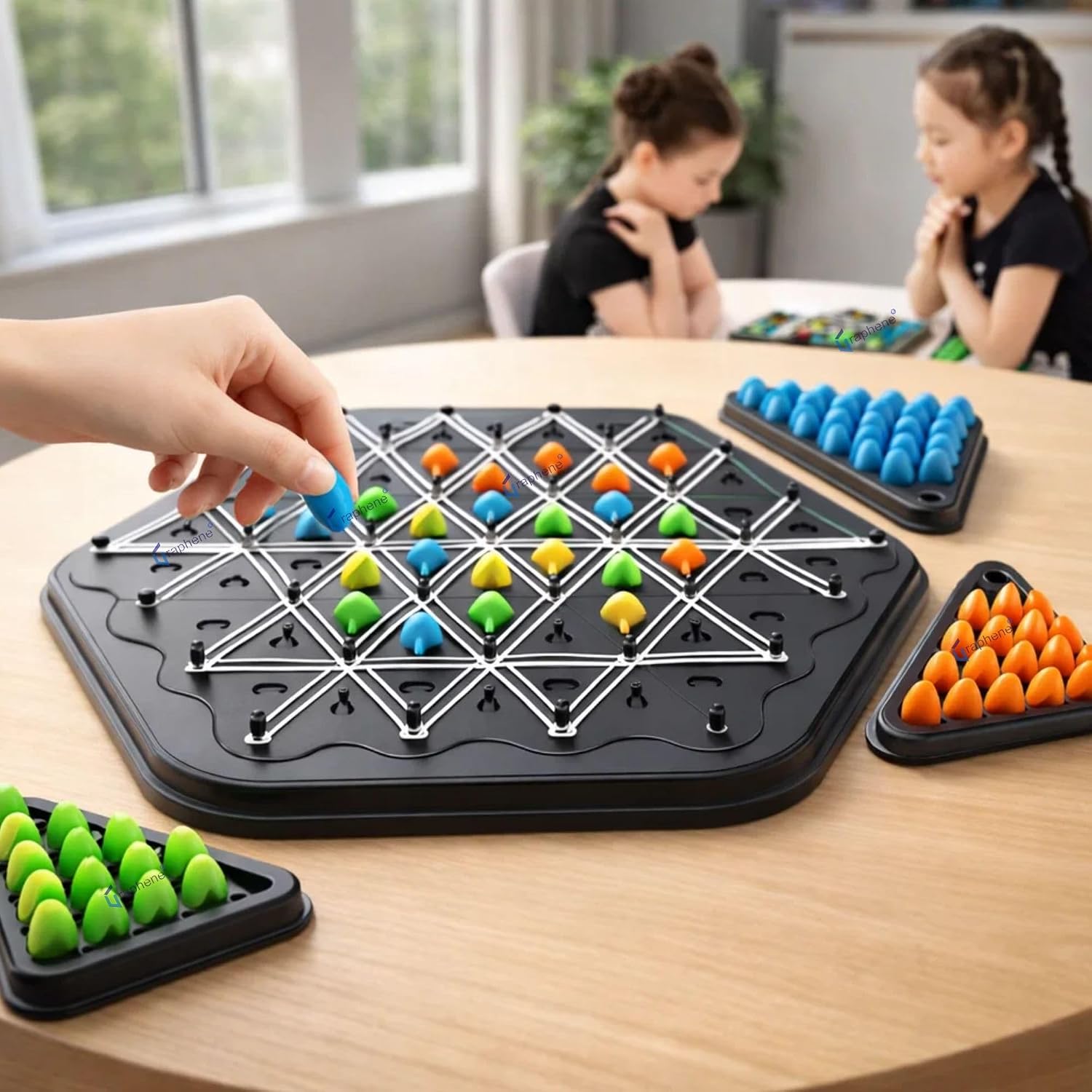 GRAPHENE Rope Challenge Puzzle Board Game for Kids Adults 5-14 Years Brain Teaser Logic Multi-Level Strategy Travel Family Fun Problem-Solving Memory Development Stress Relief Educational STEM Toy