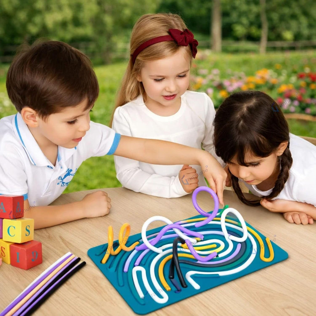 GRAPHENE Rope Challenge Puzzle Board Game for Kids Adults 5-14 Years Brain Teaser Logic Multi-Level Strategy Travel Family Fun Problem-Solving Memory Development Stress Relief Educational STEM Toy