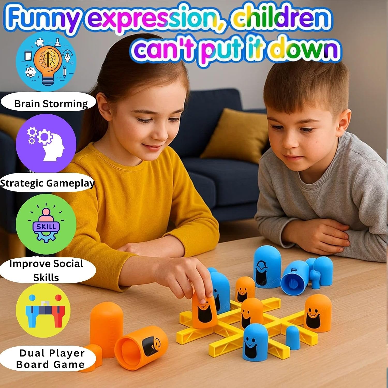 GRAPHENE Rope Challenge Puzzle Board Game for Kids Adults 5-14 Years Brain Teaser Logic Multi-Level Strategy Travel Family Fun Problem-Solving Memory Development Stress Relief Educational STEM Toy