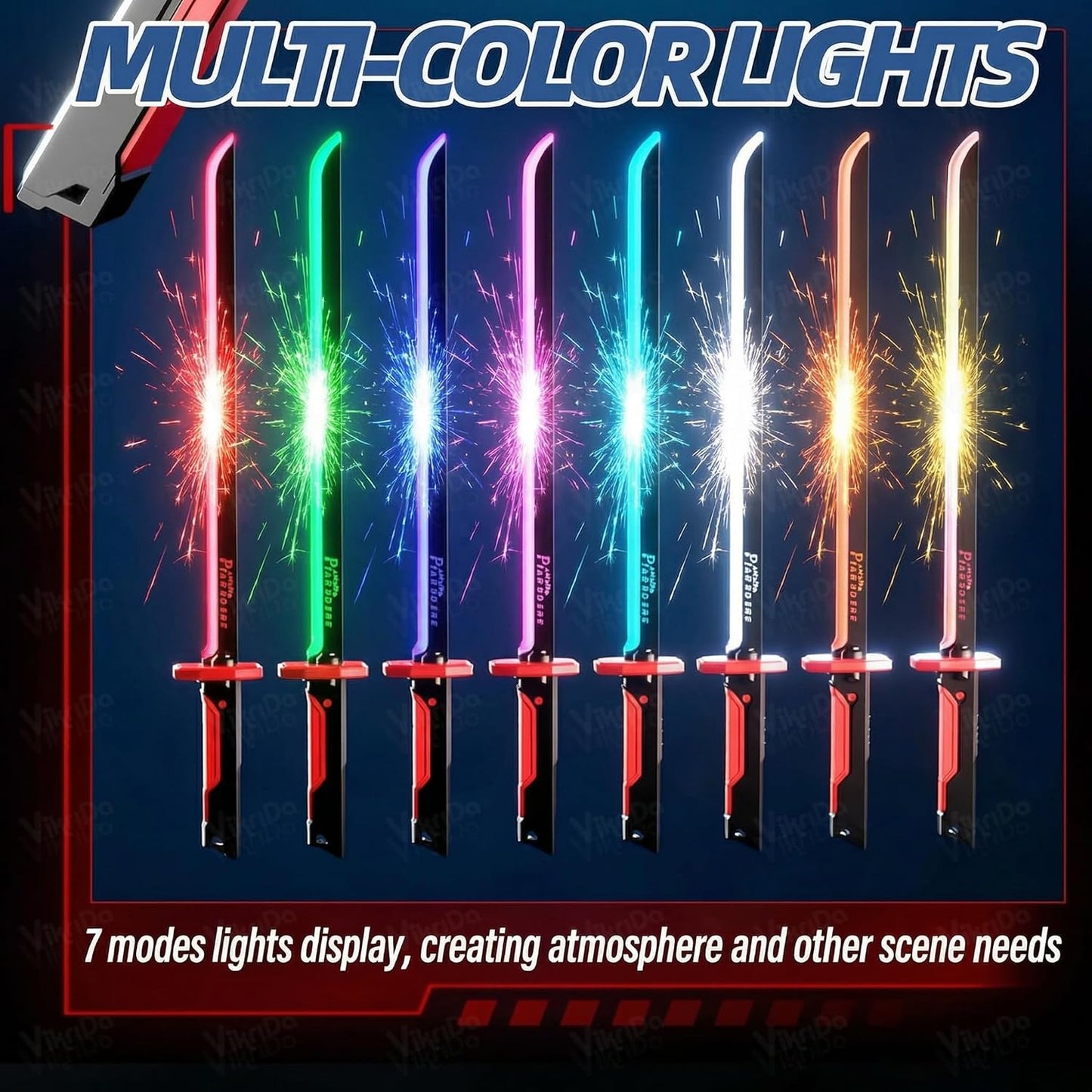 Neon Sword Spark Blade Toy with Hit Sensor, Sound & Fog Effect, Type-C Rechargeable / double edged spinning sword also available same effects as sword