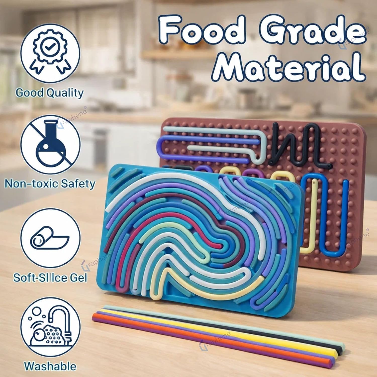 GRAPHENE Rope Challenge Puzzle Board Game for Kids Adults 5-14 Years Brain Teaser Logic Multi-Level Strategy Travel Family Fun Problem-Solving Memory Development Stress Relief Educational STEM Toy