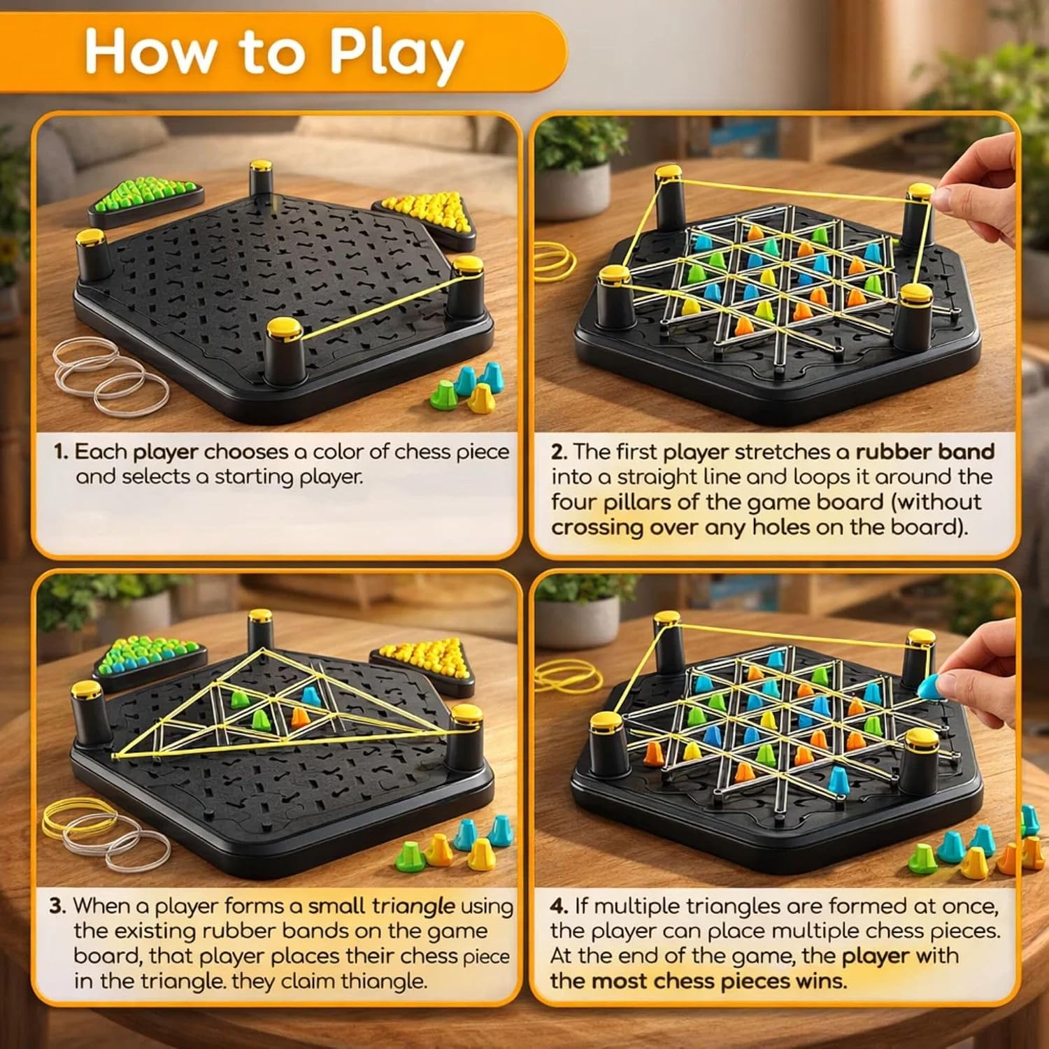 GRAPHENE Rope Challenge Puzzle Board Game for Kids Adults 5-14 Years Brain Teaser Logic Multi-Level Strategy Travel Family Fun Problem-Solving Memory Development Stress Relief Educational STEM Toy