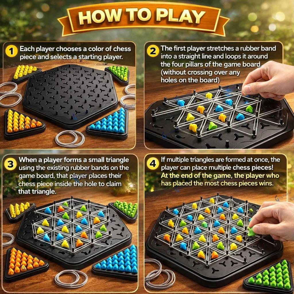 GRAPHENE Rope Challenge Puzzle Board Game for Kids Adults 5-14 Years Brain Teaser Logic Multi-Level Strategy Travel Family Fun Problem-Solving Memory Development Stress Relief Educational STEM Toy