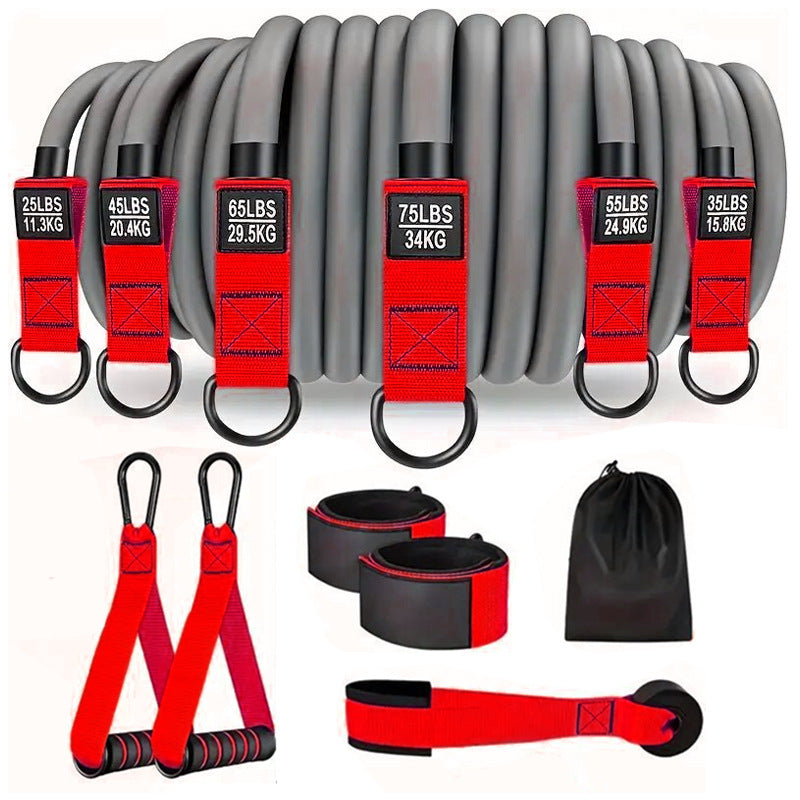 Elastic Pull-Up Assistance Bands with Handles for Home Gym Training