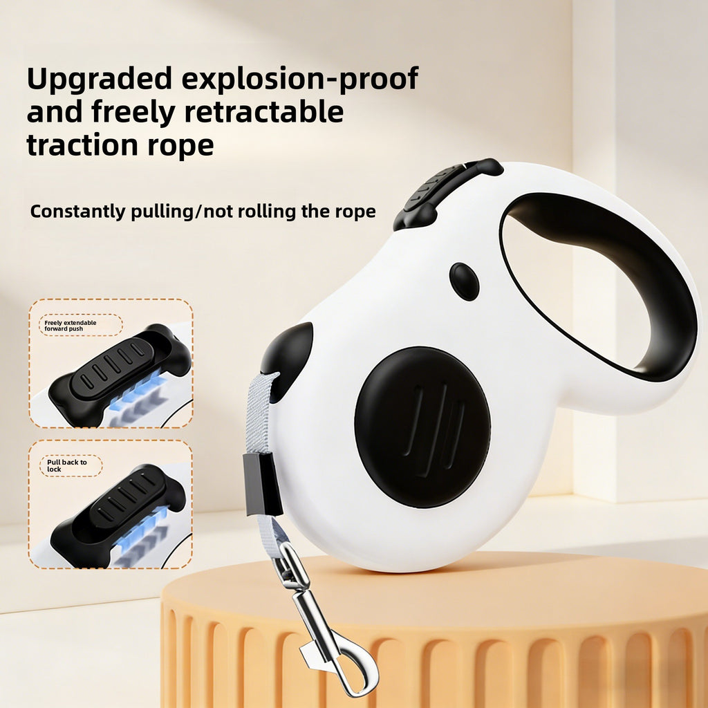 Retractable Dog Leash with Shock Absorption