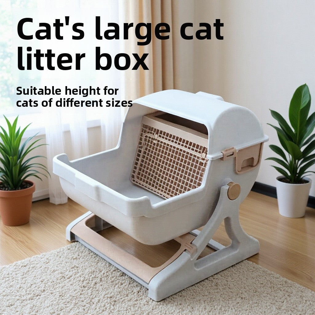 Semi-Automatic Tipping Cat Litter Box