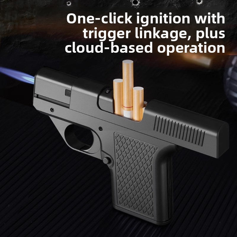 Pistol Shape Windproof Refillable Lighter